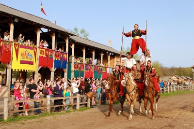 Трюки верхом на лошади в Киеве